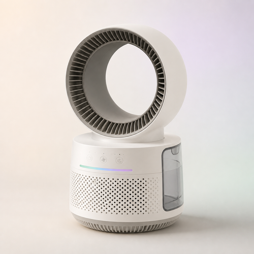 Haveilyra CalmAir Duo Fan & Purifier in pearl white
