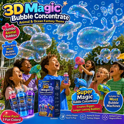Topacme® Super 3D Magic Bubble Concentrate —— Animal & Ocean Fantasy Theme