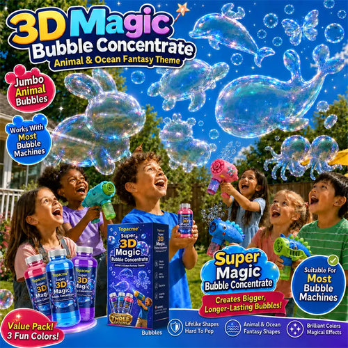 Topacme® Super 3D Magic Bubble Concentrate —— Animal & Ocean Fantasy Theme