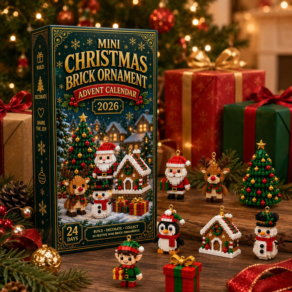 Christmas advent calendar gift arrangement
