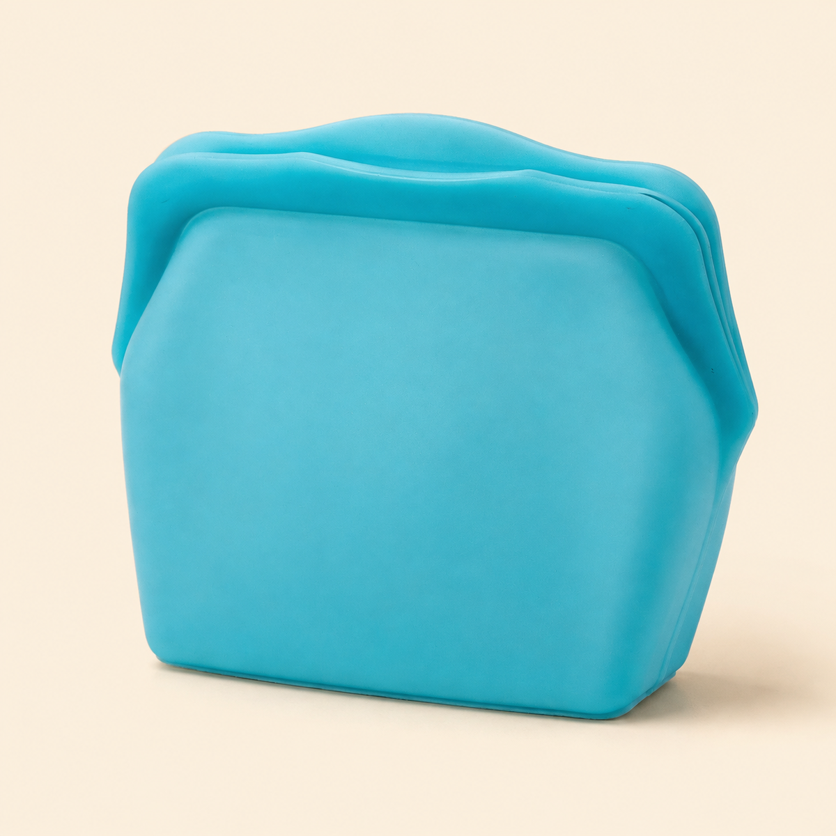 Blue silicone storage bag